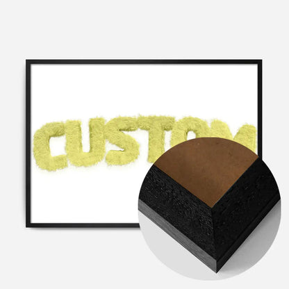 21x30cm | 8¼ x 11¾in / Black Wood Frame