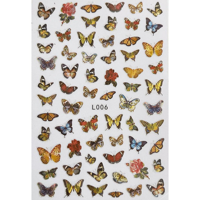 Pasties Decals - Holo Butterflies and Roses