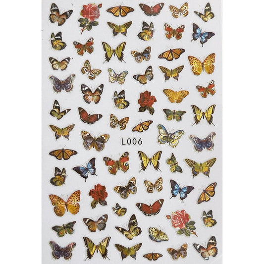 Pasties Decals - Holo Butterflies and Roses