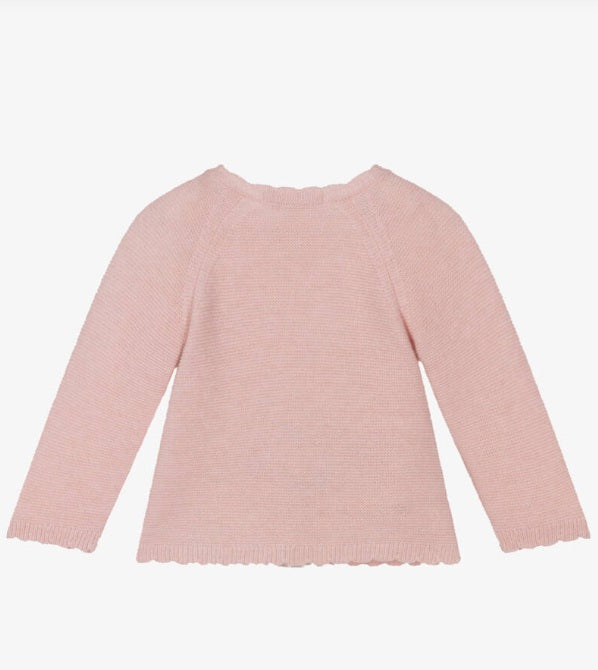PATACHOU Baby Girls Pink Merino Wool & Cashmere Knit Set