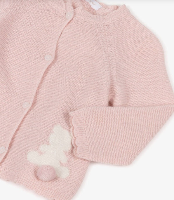 PATACHOU Baby Girls Pink Merino Wool & Cashmere Knit Set