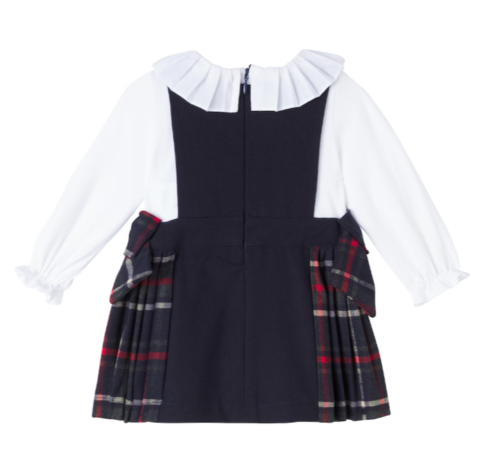 PATACHOU Baby tartan cotton-blend dress
