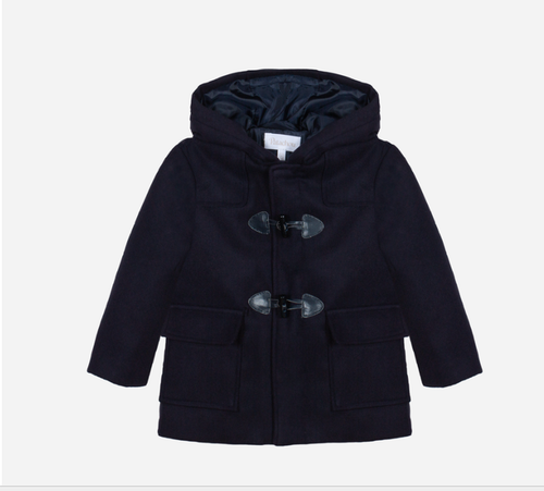 PATACHOU Blue Navy Muflon Coat