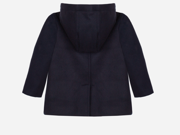 PATACHOU Blue Navy Muflon Coat