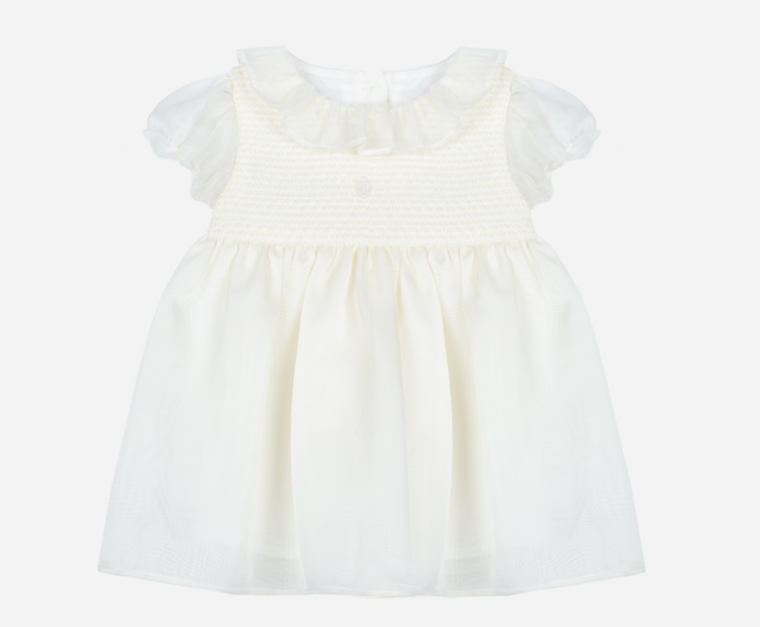 PATACHOU Elegant beige dress with simple printing