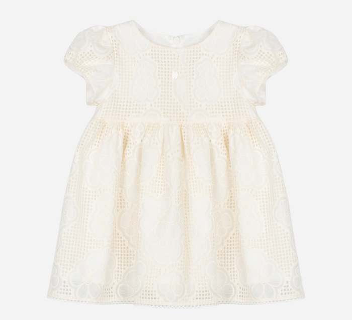 PATACHOU Elegant beige floral patterned dress