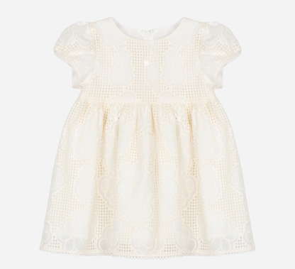 PATACHOU Elegant beige floral patterned dress