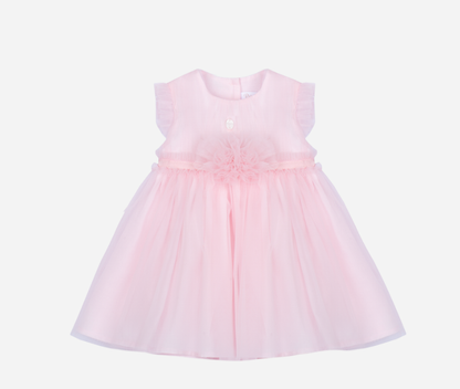PATACHOU Elegant pale pink dress with tulle detail
