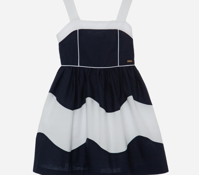 PATACHOU Nav Blue Dress with Details