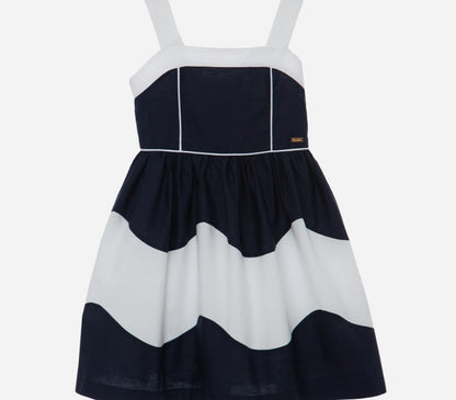 PATACHOU Nav Blue Dress with Details