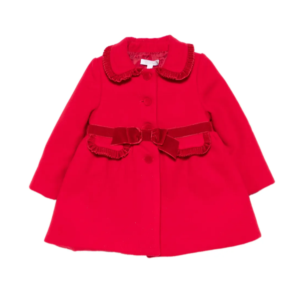 PATACHOU velvet-trim coat