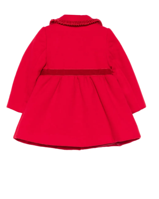PATACHOU velvet-trim coat