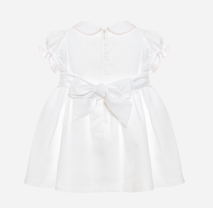 PATACHOU White dress made in cotton satin