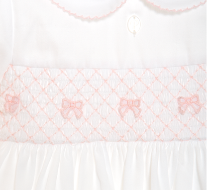 PATACHOU White dress made in cotton satin