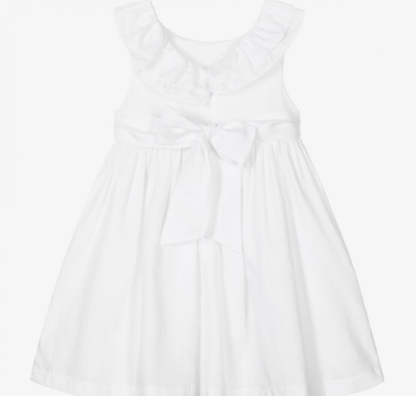 PATACHOU white smocked cotton dress