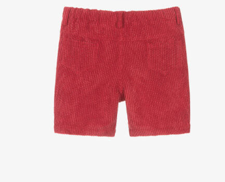 PAZ RODRGUEZ Red Corded Shorts