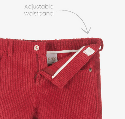 PAZ RODRGUEZ Red Corded Shorts