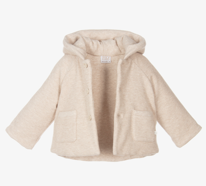 PAZ RODRIGUEZ Baby Boys Beige Hooded Jacket