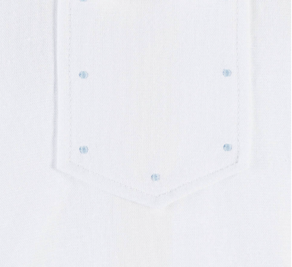 PAZ RODRIGUEZ Baby Boys White Cotton & Linen Shorts Set