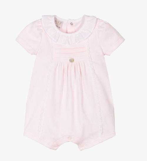 PAZ RODRIGUEZ Baby Girls Pink Cotton Shortie