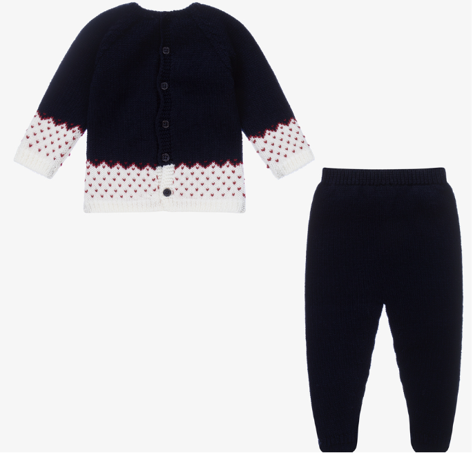 PAZ RODRIGUEZ Blue Wool 2 Piece Set