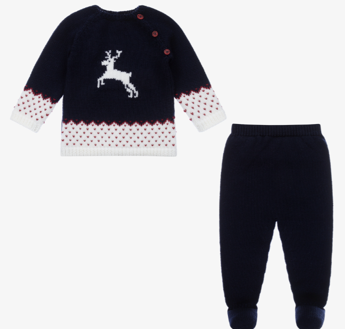 PAZ RODRIGUEZ Blue Wool 2 Piece Set