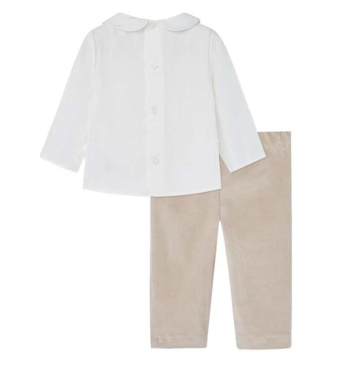 PAZ RODRIGUEZ bow-embellished pleated trouser set
