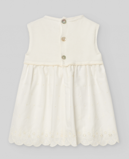 PAZ RODRIGUEZ embroidered tulle baby dress