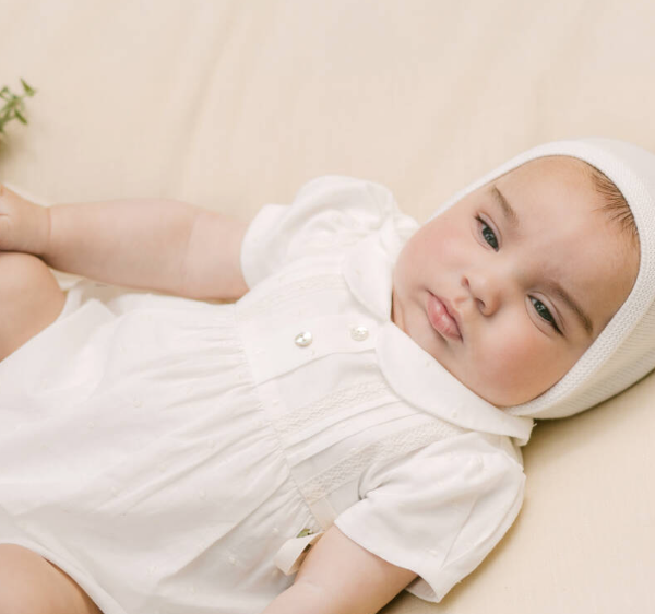 PAZ RODRIGUEZ Ivory Cotton Shortie