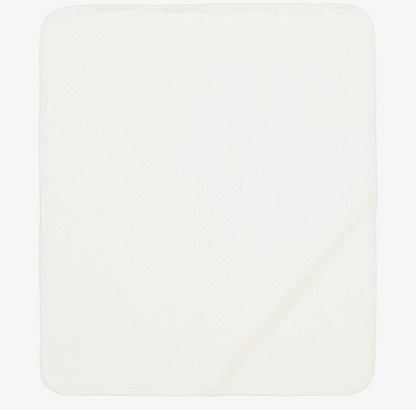 PAZ RODRIGUEZ Ivory Velour Baby Blanket (87cm)