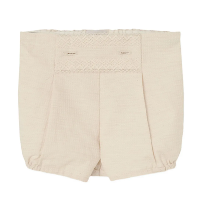 PAZ RODRIGUEZ lace-trimmed textured shorts set