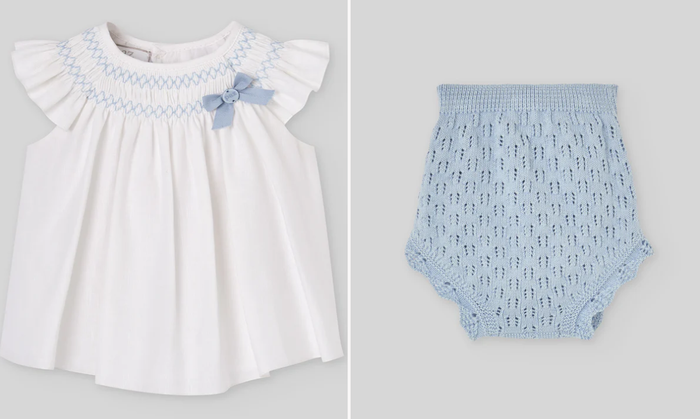 PAZ RODRIGUEZ Short dress + briefs set