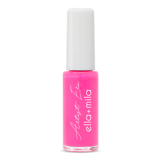 Pink Punch neon pink nail art liner polish with fine brush – ella+mila Artist Era