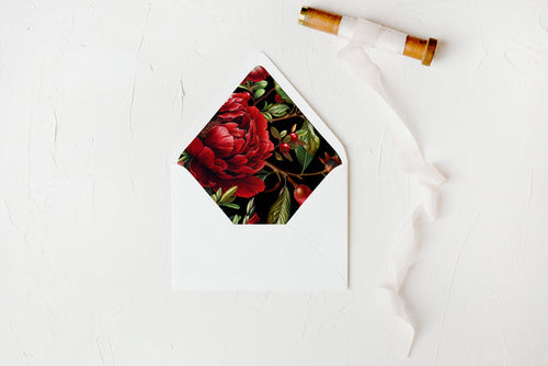 Pomegranate Envelope Liners