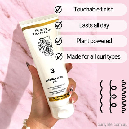 Pretty Curly Girl Flexible Hold Gel