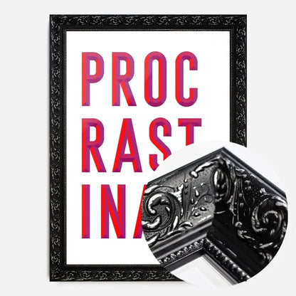 21x30cm | 8¼ x 11¾in / Black Ornate Frame