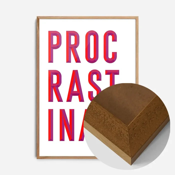 21x30cm | 8¼ x 11¾in / Oak Wood Frame