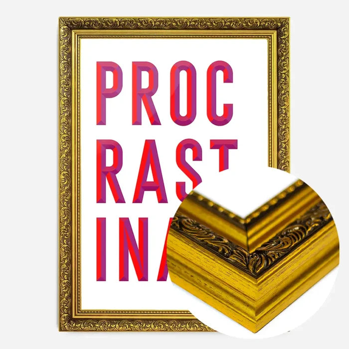 21x30cm | 8¼ x 11¾in / Gold Ornate Frame