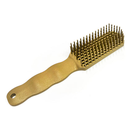 PuffCuff TangleMaster Detangling Brush for Curly, Thick & Natural Hair (Gray or Gold)
