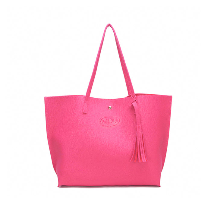 PuffCuff Yass Curl! Pink Tote Bag