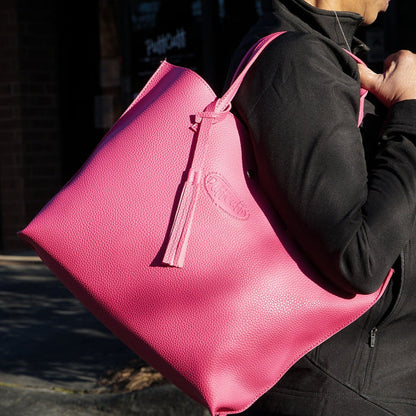 PuffCuff Yass Curl! Pink Tote Bag