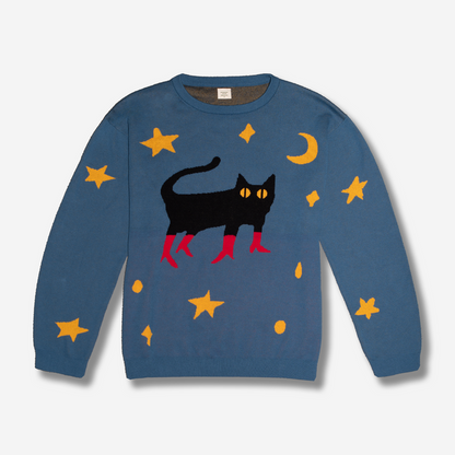 Puss in Boots Pullover Sweater - Bill Crisafi