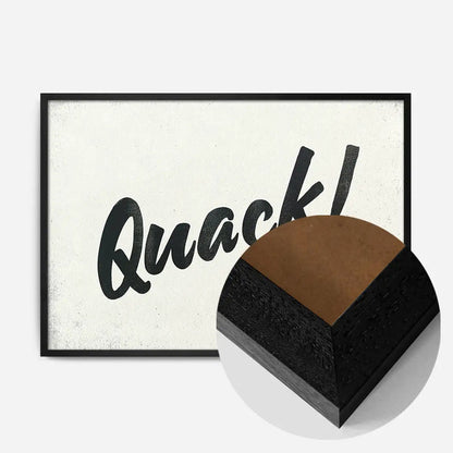 21x30cm | 8¼ x 11¾in / Black Wood Frame