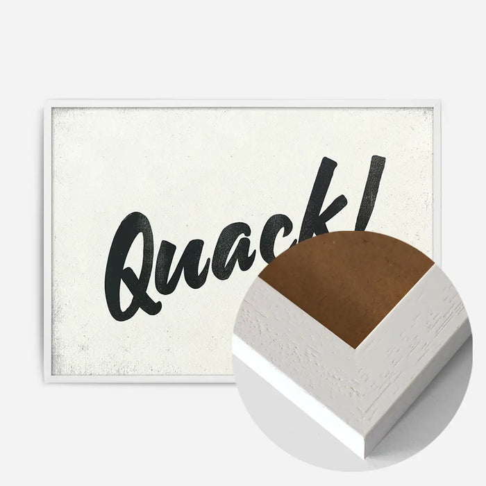 21x30cm | 8¼ x 11¾in / White Wood Frame