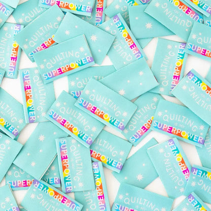 Quilting Is My Superpower - Sewing Woven Clothing Label Tags