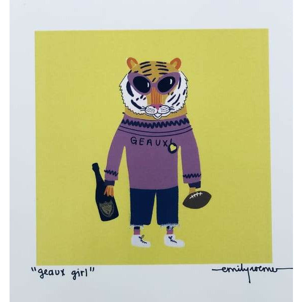 Emily Roemer Designs Prints - “Geaux Girl”