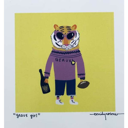 Emily Roemer Designs Prints - “Geaux Girl”