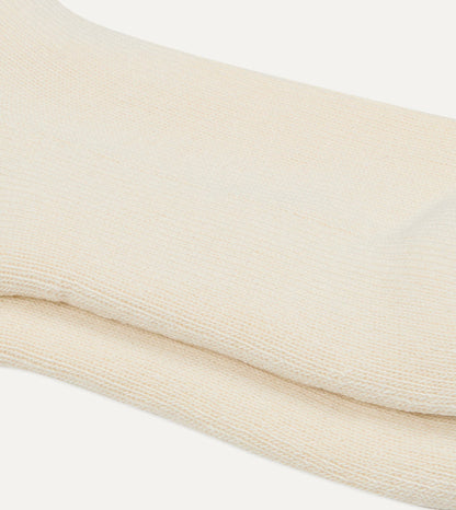 RoToTo Green and Grey Cotton Crew Socks