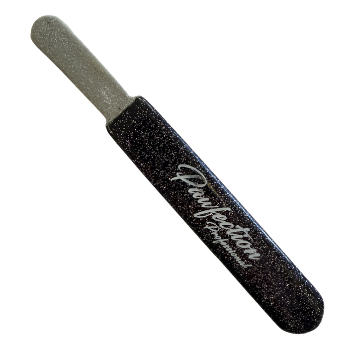 Round Curved Stripping File (FINE) w/ Black Glitter Handle