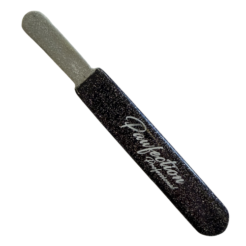 Round Curved Stripping File (FINE) w/ Black Glitter Handle